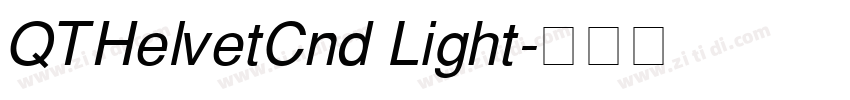 QTHelvetCnd Light字体转换